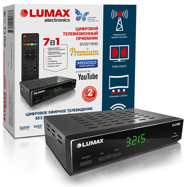 Цифровой эфирный ресивер Lumax DV3215HD