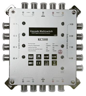 Каскадируемый мультисвитч KC508 