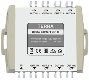 Оптический разветвитель 16 outputs FOS116 E TERRA